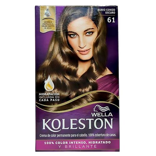 Tinte Koleston Color Rubio Cenizo Oscuro N61 - 75 g