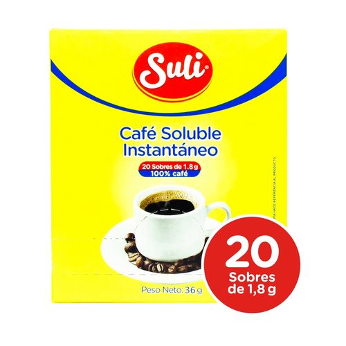 Cafe Suli Instantaneo 20 Sobres De 1 8 g