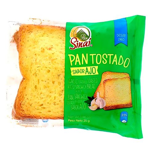 Pan Tostado Con Ajo - 25 g