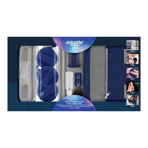 Organizador Equate Para Caballero Surtido Colores Set - 7 Pzas