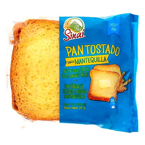 Pan Tostado Con Mantequilla - 25 g