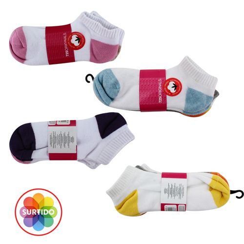 Calceta 725 Originals Para Niña Deportiva 3 Pack Color Blanco Talla 7 - 9