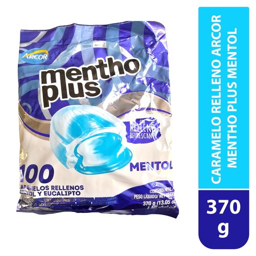 Ment Caramelo Relleno Arcor Mentol 370 g