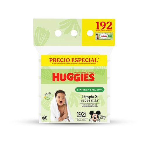 Toallas Humedas Huggies Limpieza Efectiva - 192 g