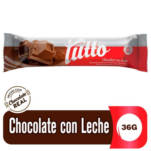 Chocolate Barra Tutto Leche - 36 g