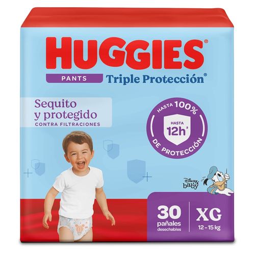 Panal Huggies Triple Prot Pants Xg 30 Ea