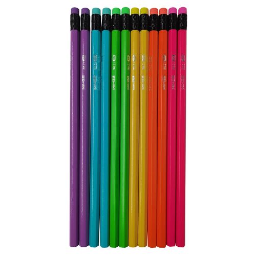 Lapices de grafito Pen Gear, con accesorio -12 uds
