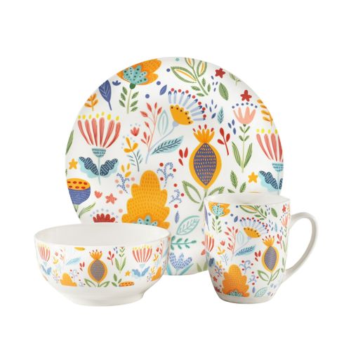 Hs Set De Vajilla De Porcelana 12pz