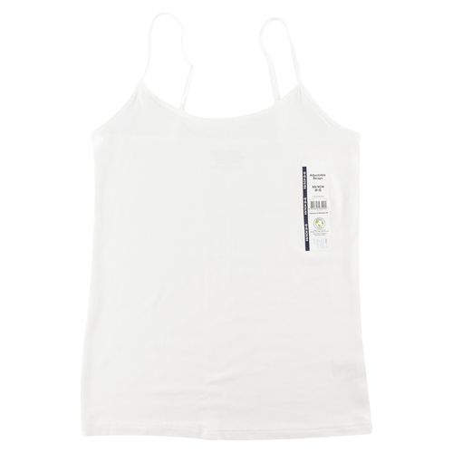 T-shirt de tirantes Time and Tru para dama, talla : XS Blanco