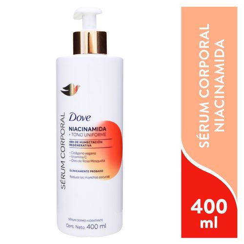 Dove Ser Corp Tono Unif Niaci 400 ml