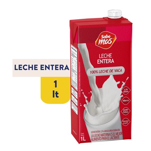 Leche Sabemas, UHT Entera -1L