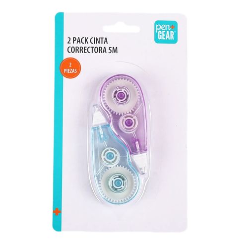 2 Pack Cinta Correctora Pen Gear