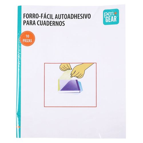 Forro Autoadhesivo Pen Gear, para cuadernos -10 hojas