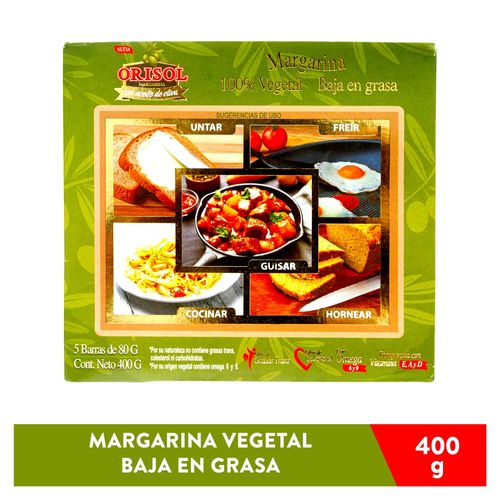 Margarina Orisol Con Acete Oliva - 400 g