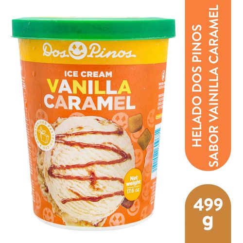 Helado Dos Pinos Sabor Vainilla Caramelo - 499 g