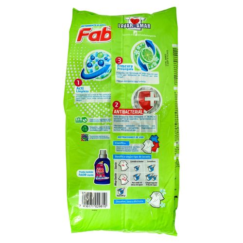 Detergente Fab Medio Limon 2500 g