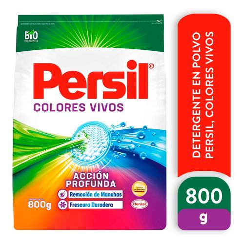 Detergente en polvo Persil, colores vivos -800 g