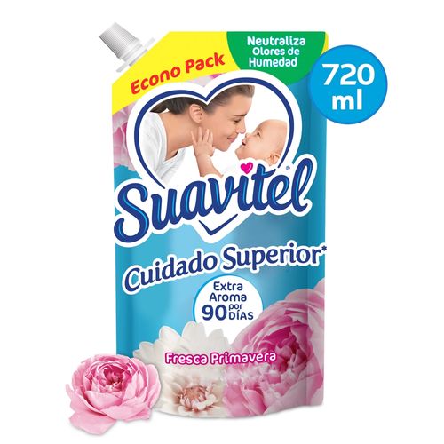 Suavizante De Telas Suavitel Cuidado Superior Fresca Primavera Doypack -  720 ml