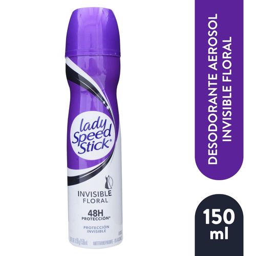 Desodorante Antitranspirante Lady Speed Stick Invisible Floral Aerosol 91 g