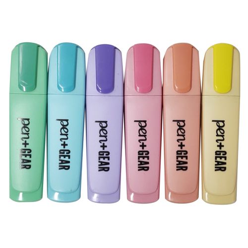 Marcadores Pen Gear, colores pastel -6 pzas