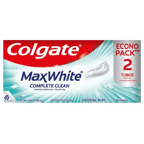 Crema Dental Colgate Max White 2pk 200 ml