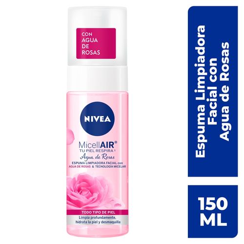 Espuma Facial Nivea Rosas - 150 ml