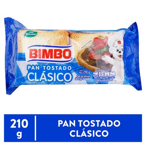 Pan Bimbo Tostado Blanco 210 g