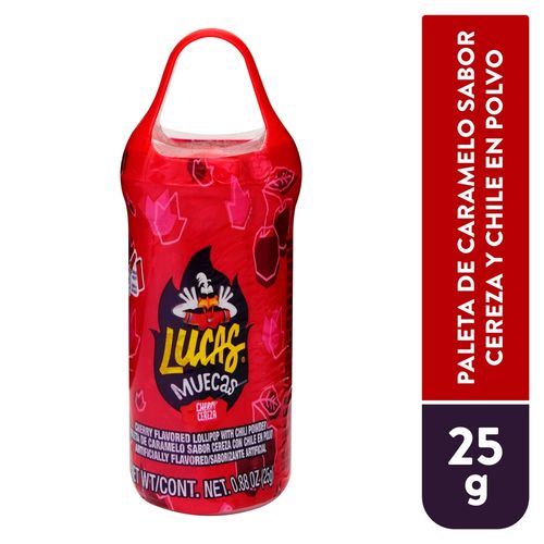 Paleta Lucas Muecas Cereza Chile - 24 g