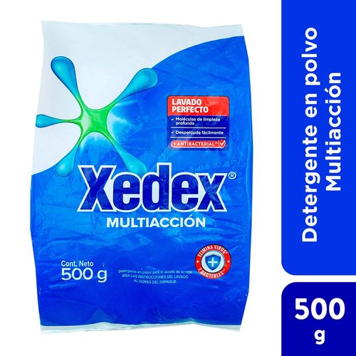 Detergente Xedex En Polvo Multi acción Limpiador Activo - 500 g