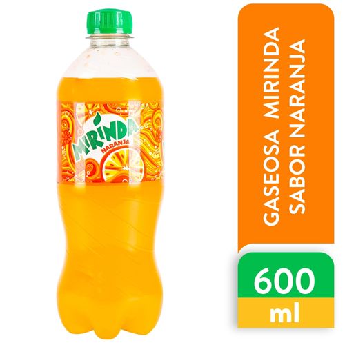 Gaseosa Mirinda Sabor Naranja Pet 600 ml