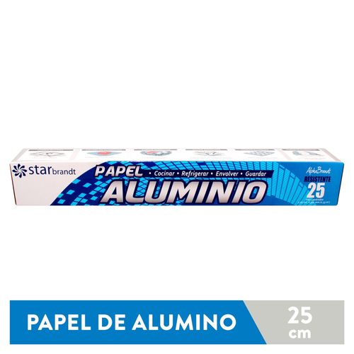 Papel Aluminio Starbrandt 25 Pies - 1Unidad