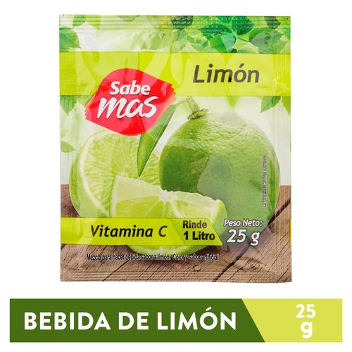 Mezcla Para Bebida Sabemas Sabor Limón - 25g