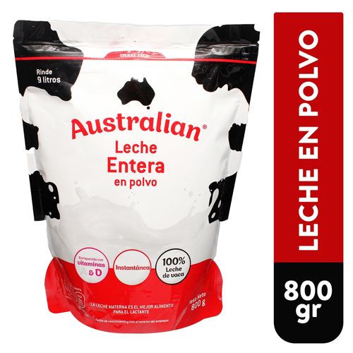 Leche Entera En Polvo Australian 800 g