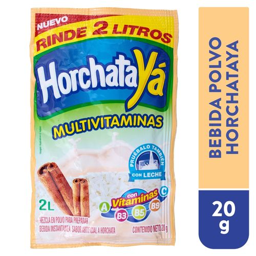 Bebida Yá En Polvo Sabor A Horchata - 18 g