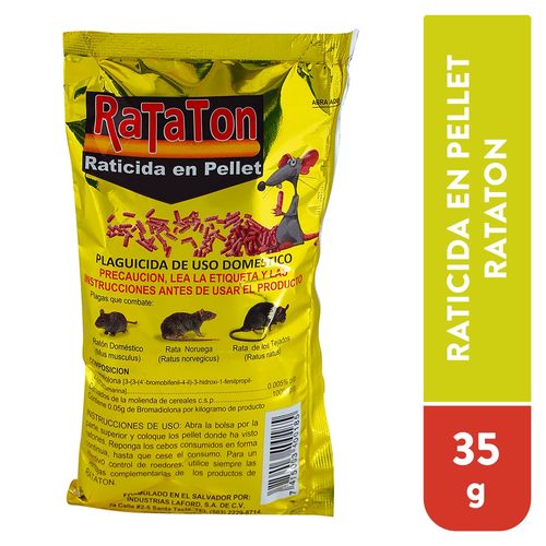 Raticida Rataton Pellet Bolsa 35 g