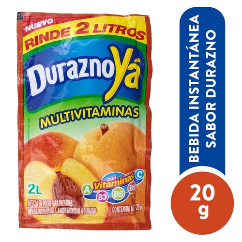 Bebida En Polvo Yá Sabor A Durazno - 18 g