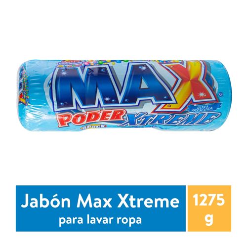 3 Pack Jabón Max Poder Brillante 1275 g