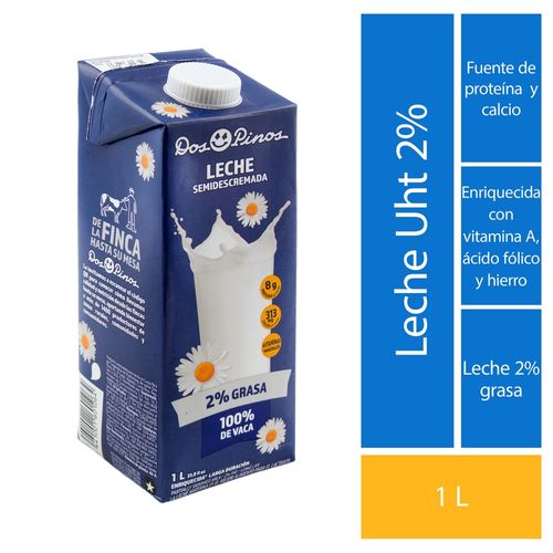 Leche Dos Pinos Semidescremada -1000 ml