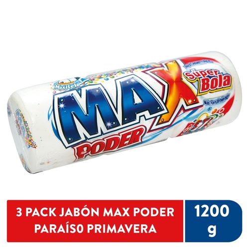 Jabón Max Poder Maxitel3Pk 1275 g