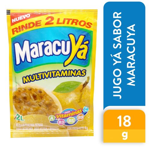 Bebida En Polvo Ya Sabor A Maracuya - 18 g