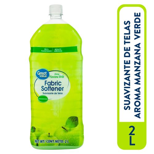 Suavizante Great Value Aroma Manzana Verde Botella - 2000 ml