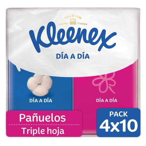 Pañuelos Faciales Kleenex de Bolsillo -4x10 uds