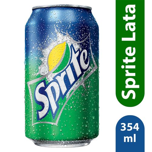 Bebida gaseosa Sprite refrescante lata - 354 ml
