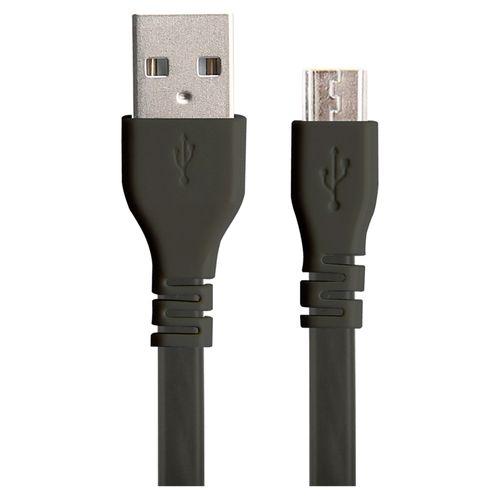 Cable Durabrand USB a micro USB color negro con longitud de 0.9 m