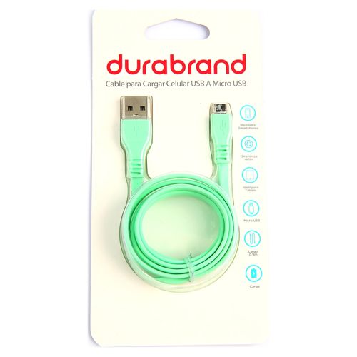 Cable Durabrand Usb 3 Pies Menta