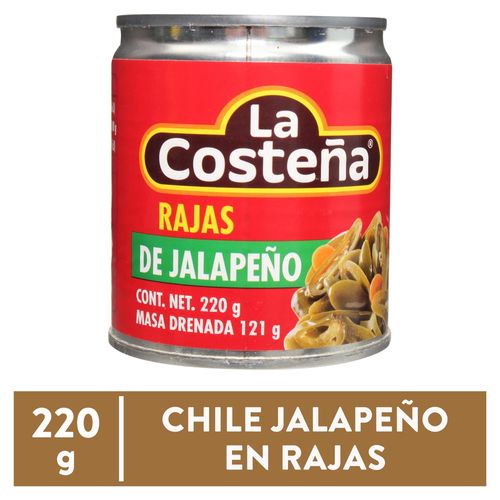 Chile La Costeña Jalapeno Rajas - 121 g