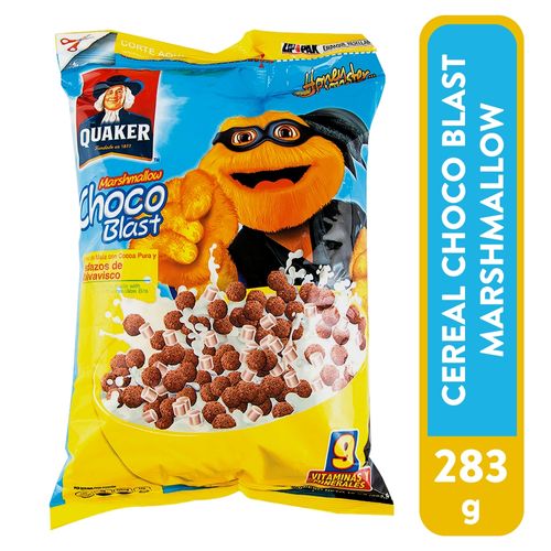 Cereal Quaker Choco Blast Con Malvaviscos -283 g