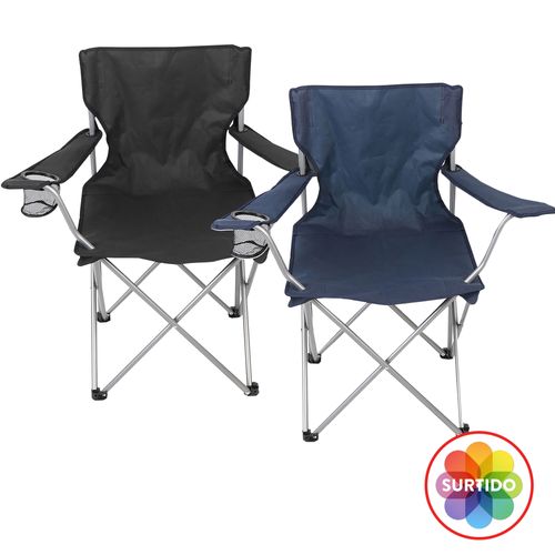 Silla Plegable Ozark Trail Con Brazos Color Negro 81 cm - 102 kg