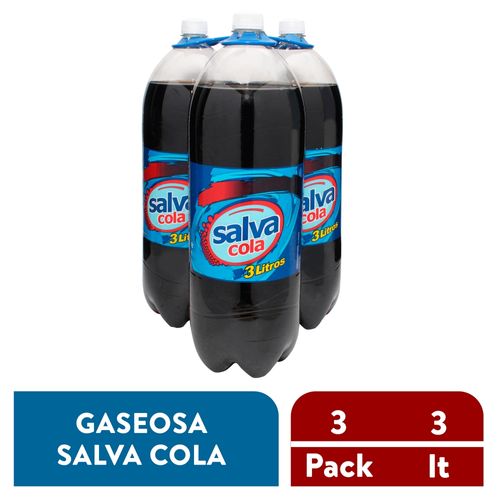 3 Pack Gaseosa Salvacola - 9000 ml