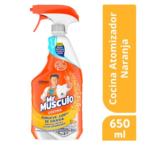 Desengrasante Mr. Músculo Limpiador Liquido para Cocinas Naranja - 650 ml